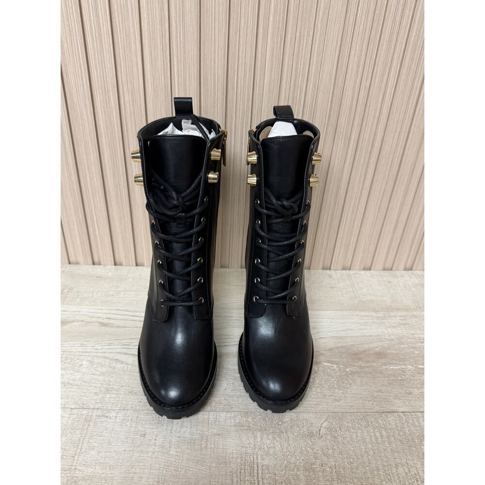 Michael Kors Porter Leather Lace-Up Boot Womens Shoes Sz 6M New in Box - Picture 5 of 16